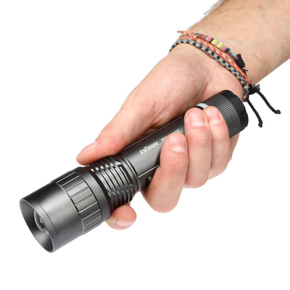 Drr Zoom LED Taschenlampe SCL-18042 inkl. Ladestation anthrazit Bild 1