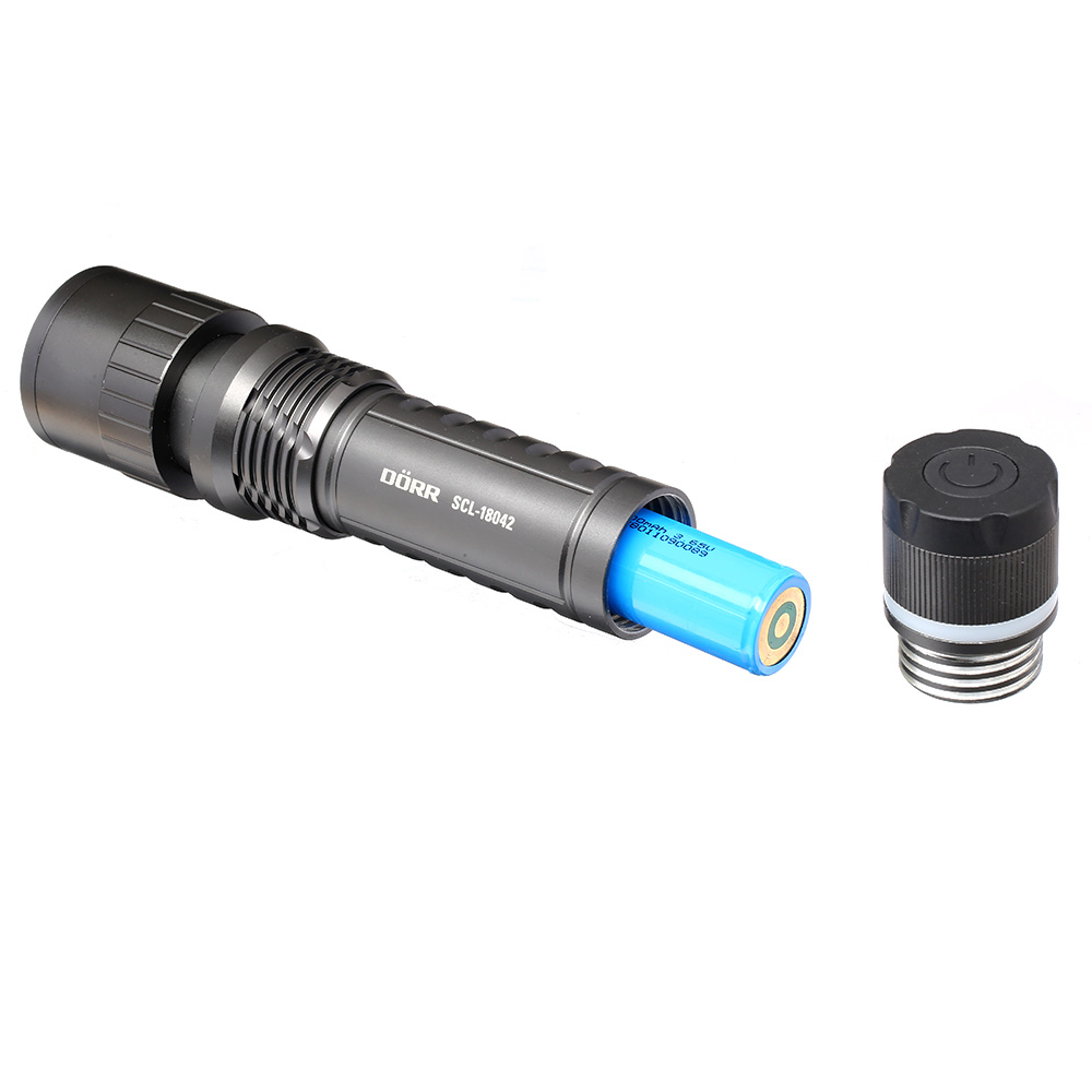 Drr Zoom LED Taschenlampe SCL-18042 inkl. Ladestation anthrazit Bild 1