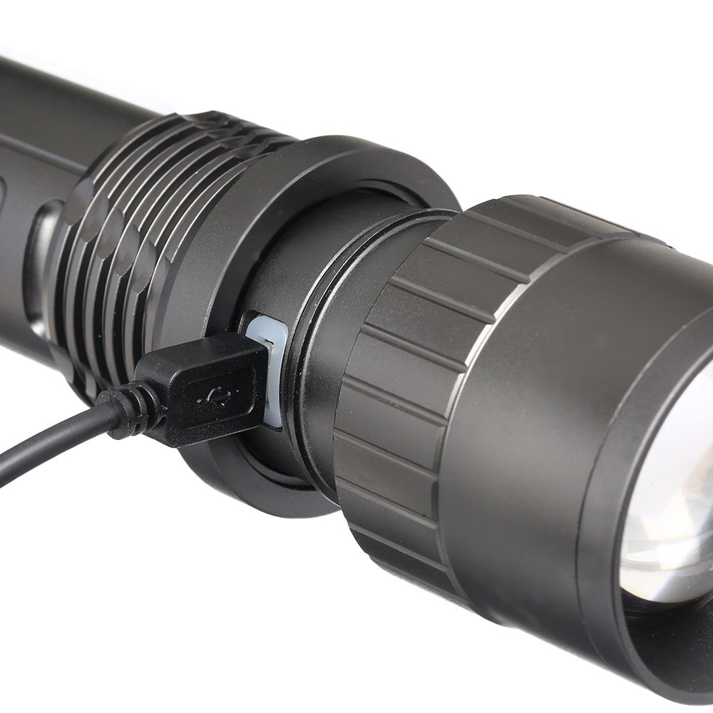 Drr Zoom LED Taschenlampe SCL-18042 inkl. Ladestation anthrazit Bild 1