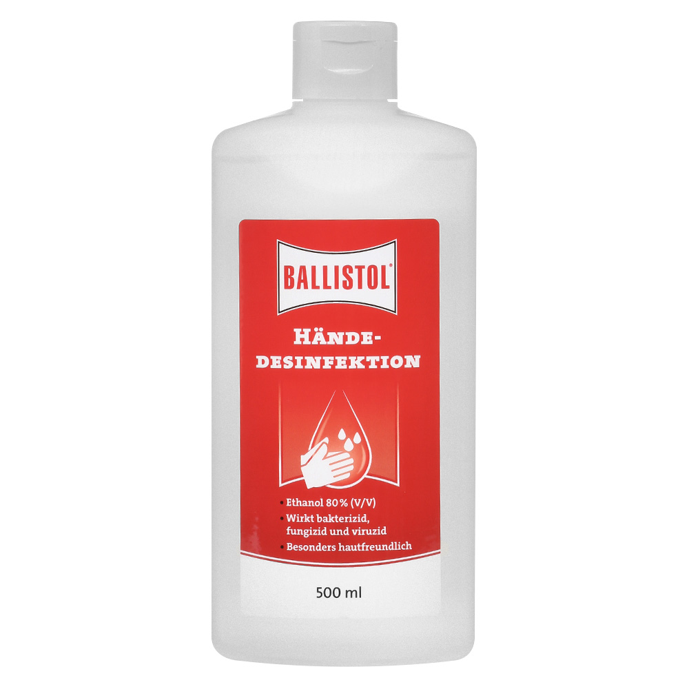 Ballistol Händedesinfektion 500 ml wirksam gegen Viren, Bakterien und Keime Bild 1