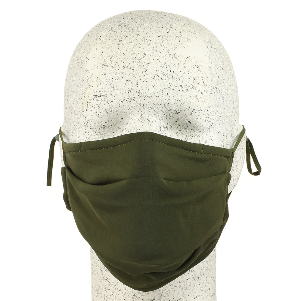 Stoffmaske extra breit verstellbar oliv Bild 1