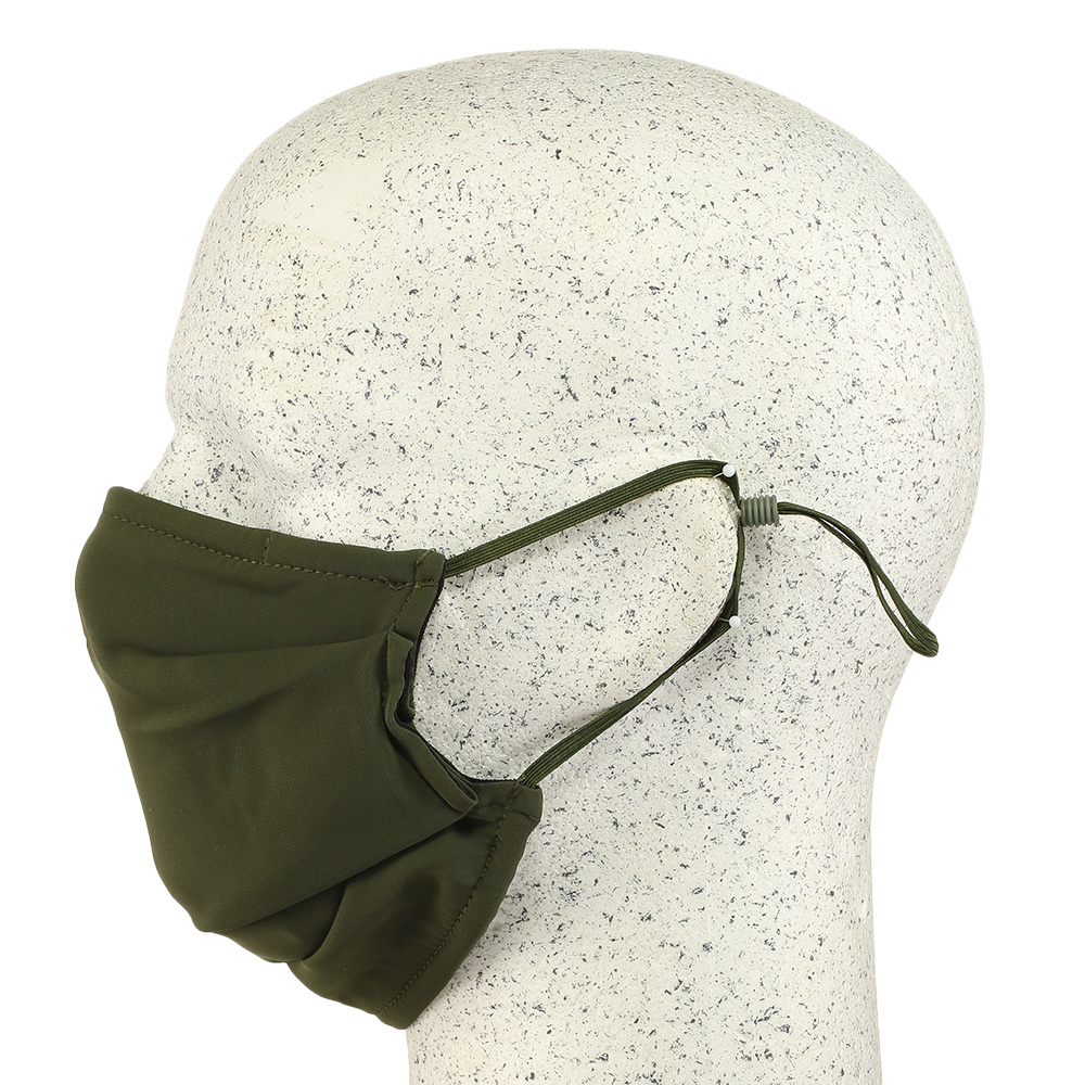 Stoffmaske extra breit verstellbar oliv Bild 2