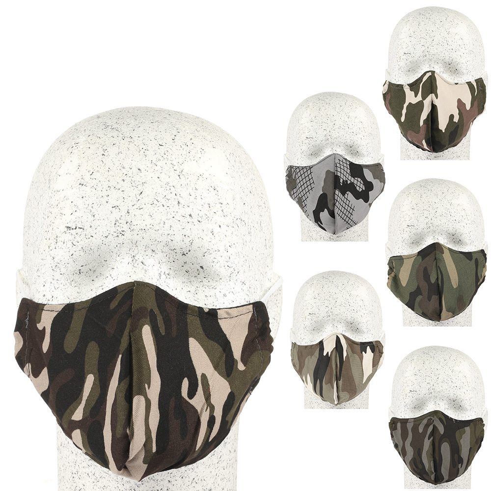 Stoffmaske camo farbig sortiert 1 Stck