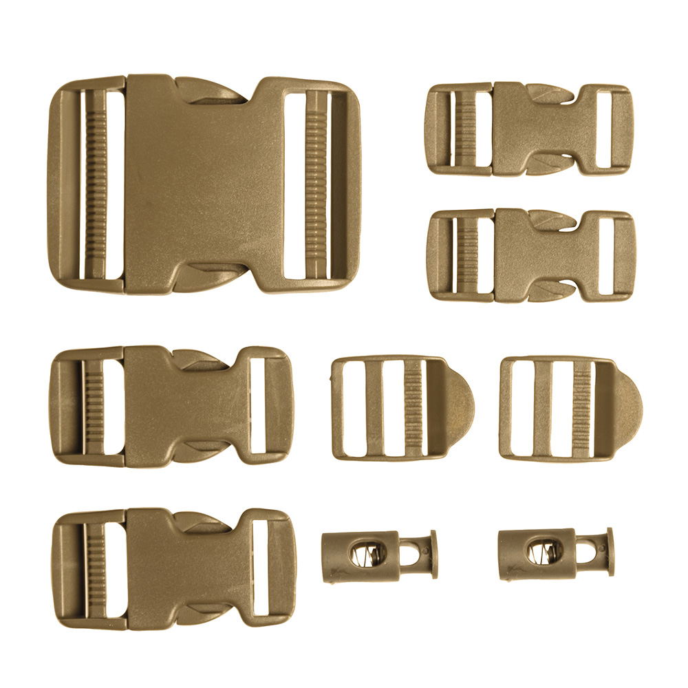 Mil-Tec Buckle Set 9-tlg. coyote