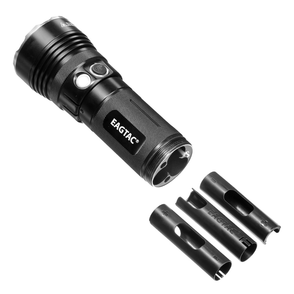 EAGTAC LED-Taschenlampe MX30L3 Kit 3300 Lumen schwarz inkl. Diffusorkappe, Lanyard und Nylonholster Bild 7