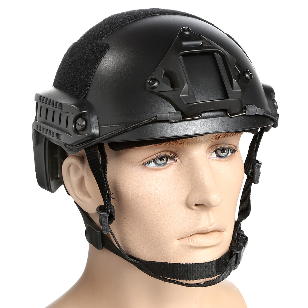 ASG Airsoft Helm Strike Systems FAST Standard Railed mit NVG Mount schwarz Bild 1