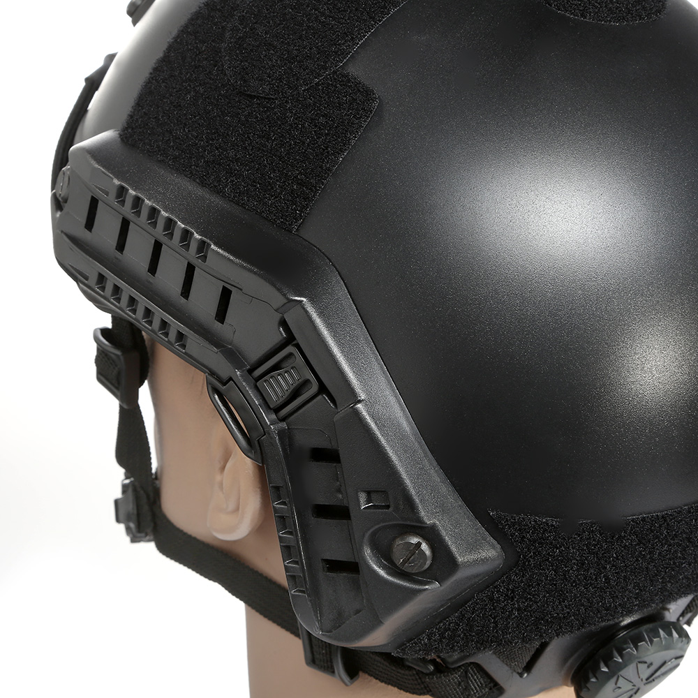 ASG Airsoft Helm Strike Systems FAST Standard Railed mit NVG Mount schwarz Bild 7