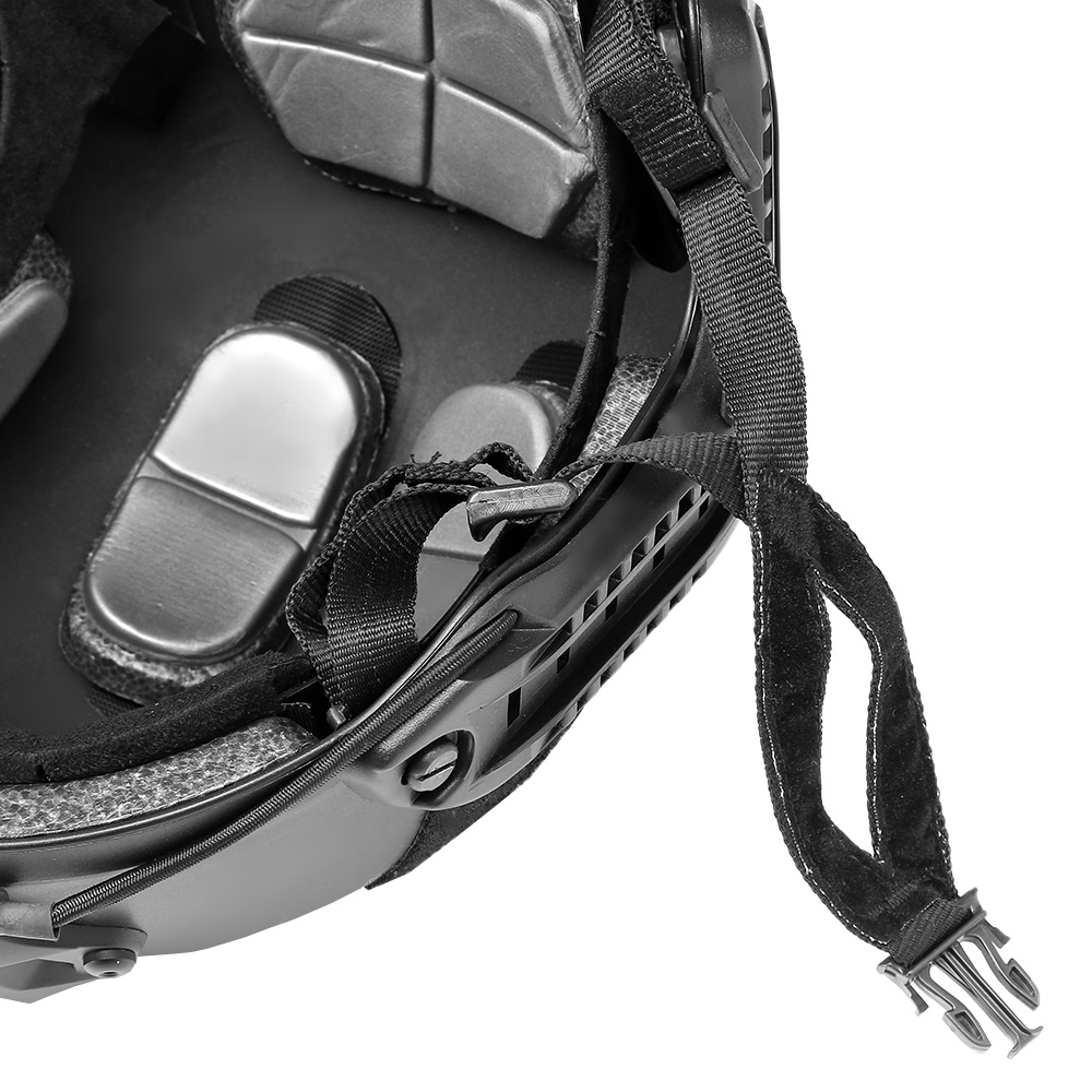 ASG Airsoft Helm Strike Systems FAST Standard Railed mit NVG Mount schwarz Bild 8