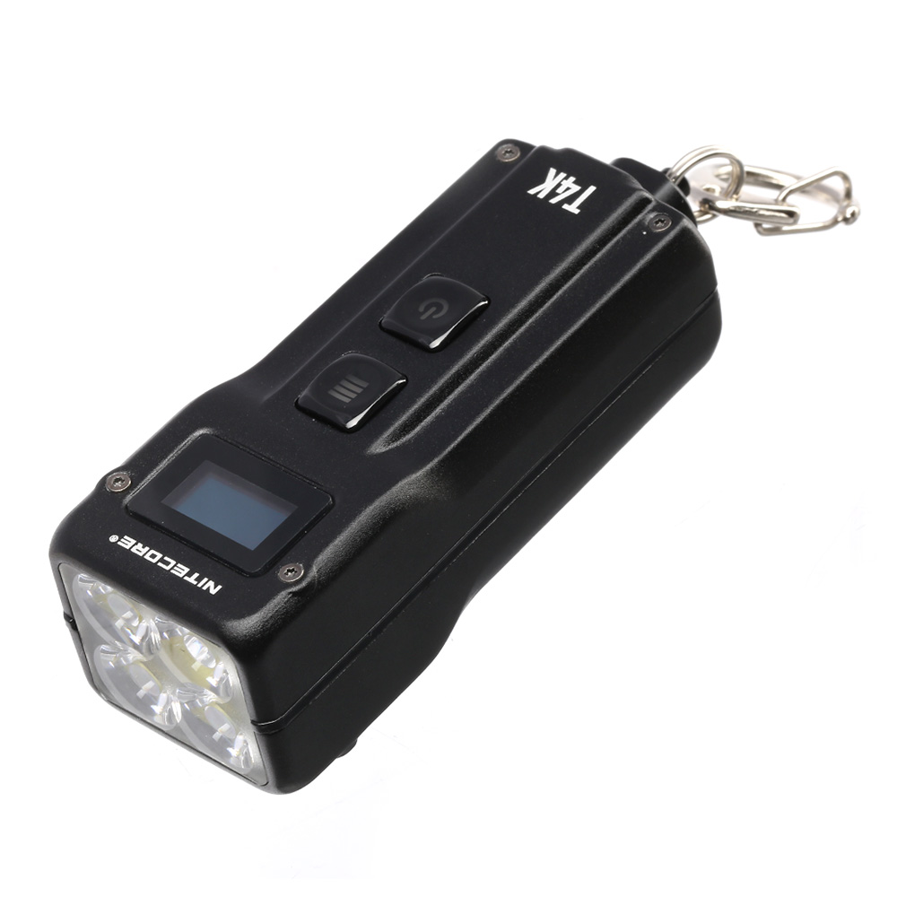 Nitecore Schlüssellampe T4K 4000 Lumen schwarz inkl. Gürtelclip