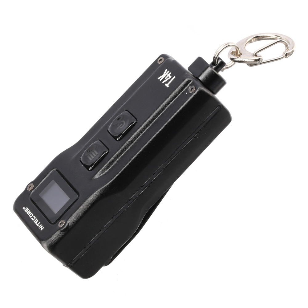 Nitecore Schlüssellampe T4K 4000 Lumen schwarz inkl. Gürtelclip Bild 1