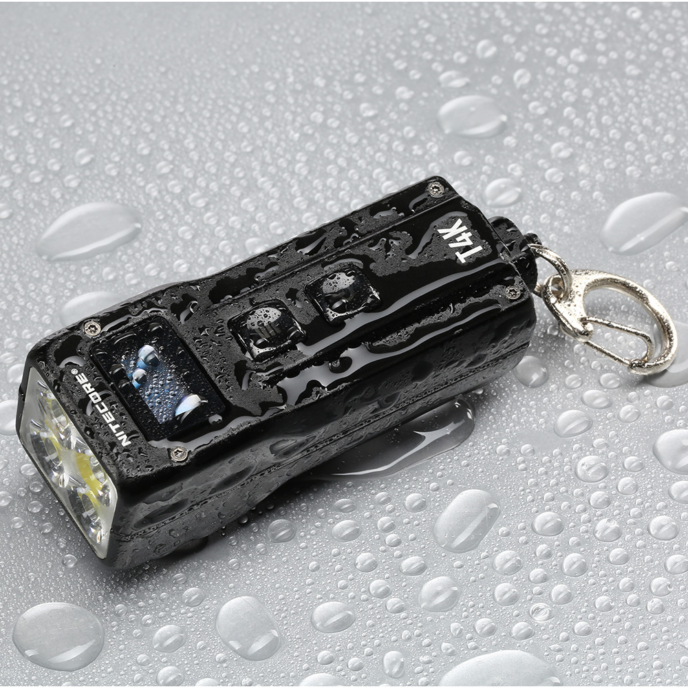Nitecore Schlüssellampe T4K 4000 Lumen schwarz inkl. Gürtelclip Bild 2