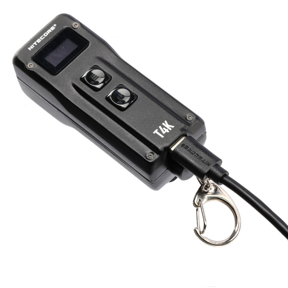 Nitecore Schlüssellampe T4K 4000 Lumen schwarz inkl. Gürtelclip Bild 5