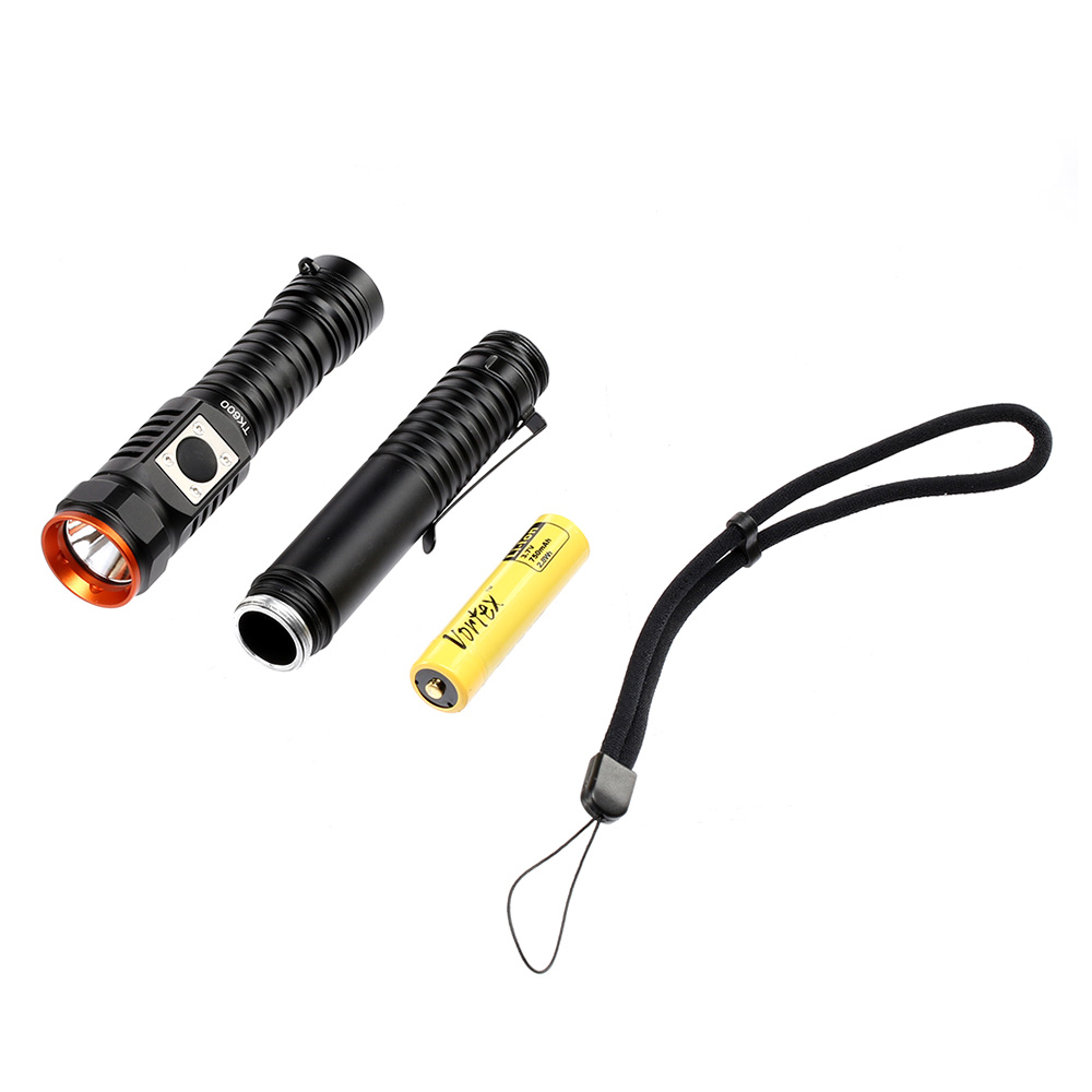 Vortex LED Lampe TK 600 schwarz 600 Lumen Bild 1