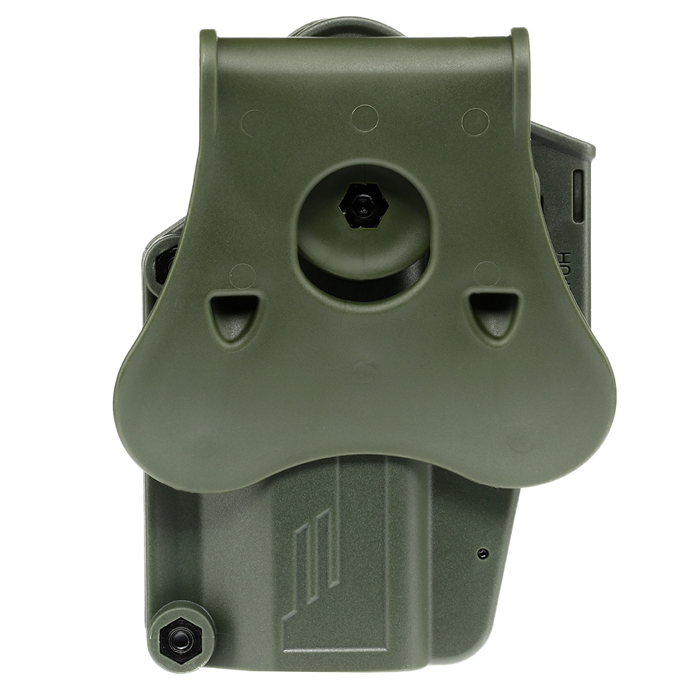 Amomax Per-Fit Universal Tactical Holster Polymer Paddle - passend für über 80 Pistolen Rechts oliv Bild 1