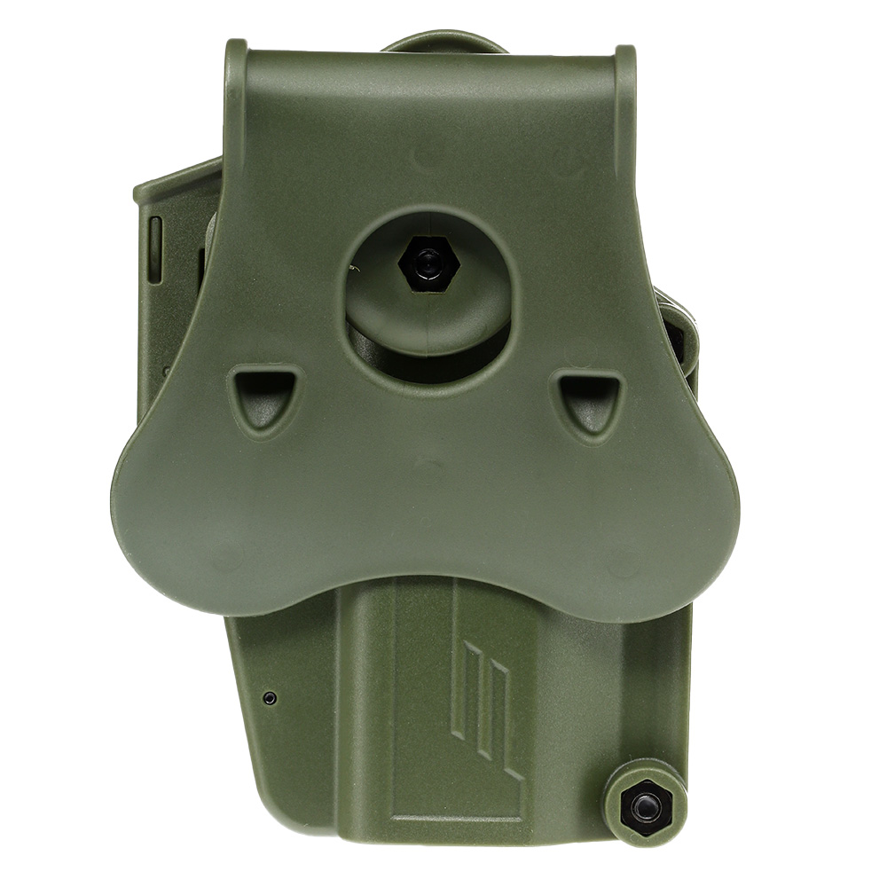 Amomax Per-Fit Universal Tactical Holster Polymer Paddle - passend fr ber 80 Pistolen Links oliv Bild 4