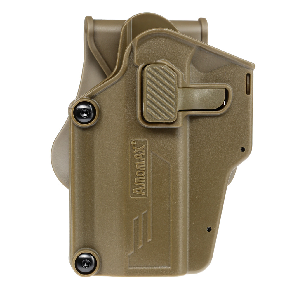 Amomax Per-Fit Universal Tactical Holster Polymer Paddle - passend fr ber 80 Pistolen Links Flat Dark Earth