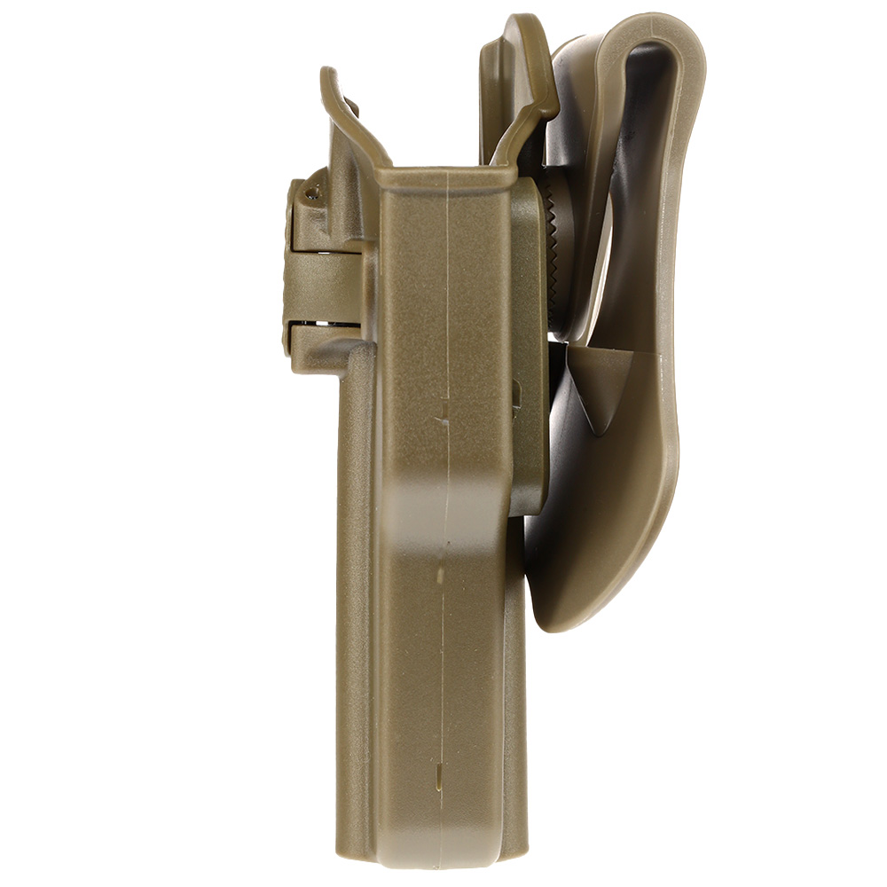 Amomax Per-Fit Universal Tactical Holster Polymer Paddle - passend fr ber 80 Pistolen Links Flat Dark Earth Bild 6