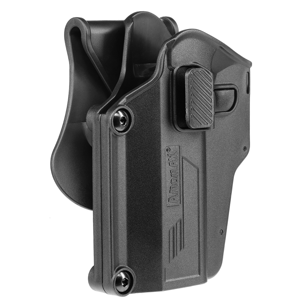 Amomax Per-Fit Universal Tactical Holster Polymer Paddle - passend fr ber 80 Pistolen Links schwarz Bild 1