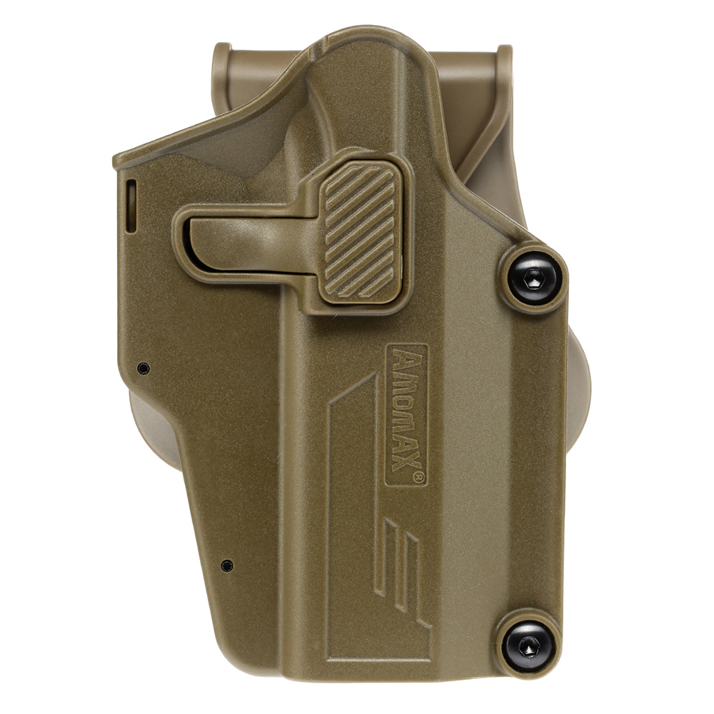 Amomax Per-Fit Universal Tactical Holster Polymer Paddle - passend fr ber 80 Pistolen Rechts Flat Dark Earth