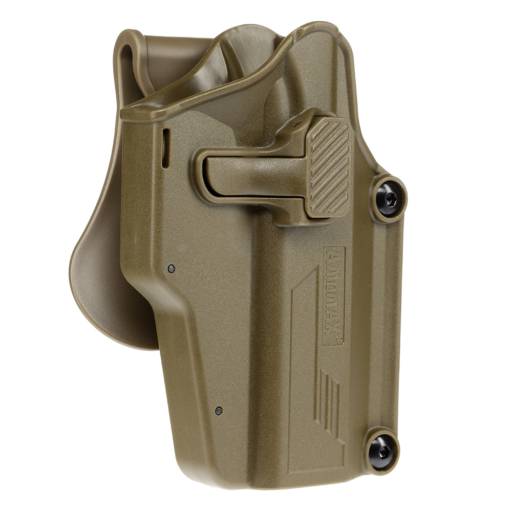 Amomax Per-Fit Universal Tactical Holster Polymer Paddle - passend fr ber 80 Pistolen Rechts Flat Dark Earth Bild 1