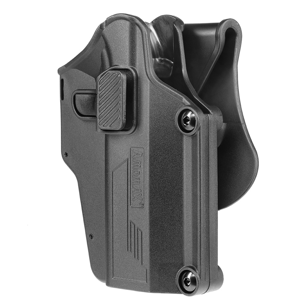 Amomax Per-Fit Universal Tactical Holster Polymer Paddle - passend für über 80 Pistolen Rechts schwarz Bild 1