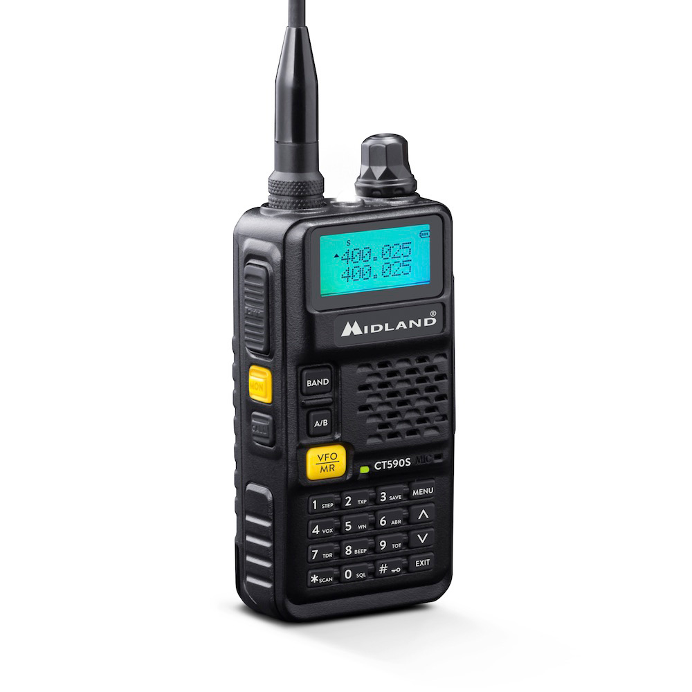 Midland CT590S Handfunkgerät Dualband VHF/UHF schwarz