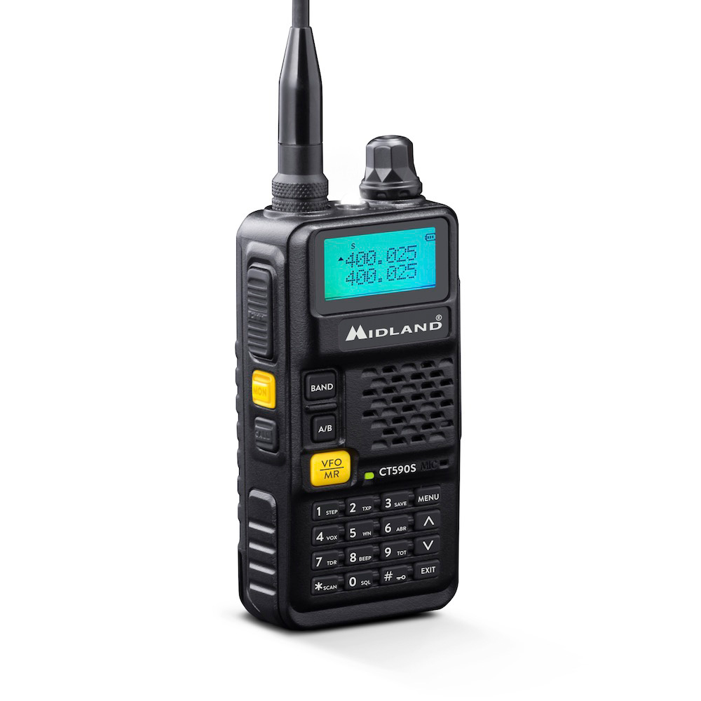 Midland CT590S Handfunkgert Dualband VHF/UHF schwarz