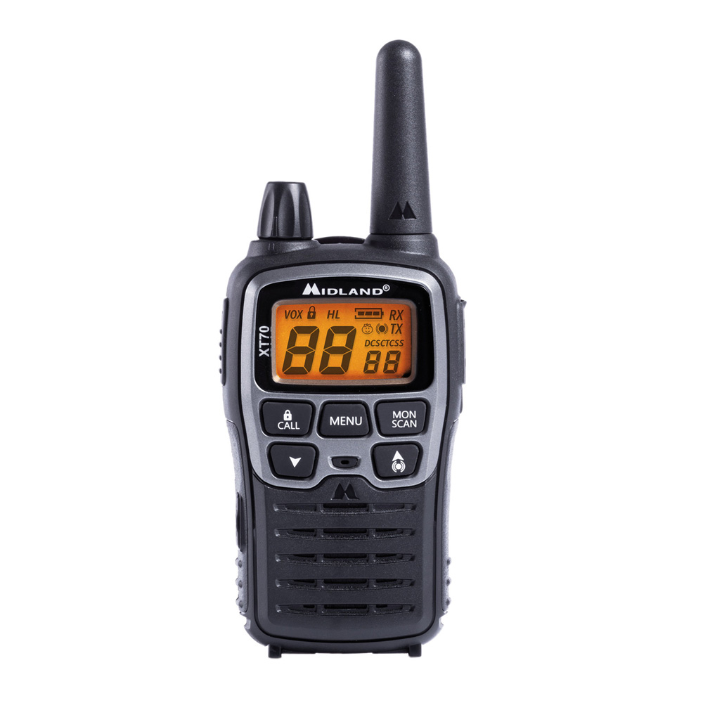 Midland XT70 Funkgerteset PMR+LPD inkl. MA21L Headset und Doppelstnder 1 Paar Bild 1