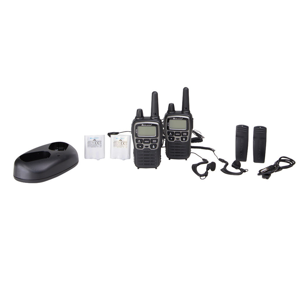 Midland XT70 Funkgerteset PMR+LPD inkl. MA21L Headset und Doppelstnder 1 Paar Bild 1