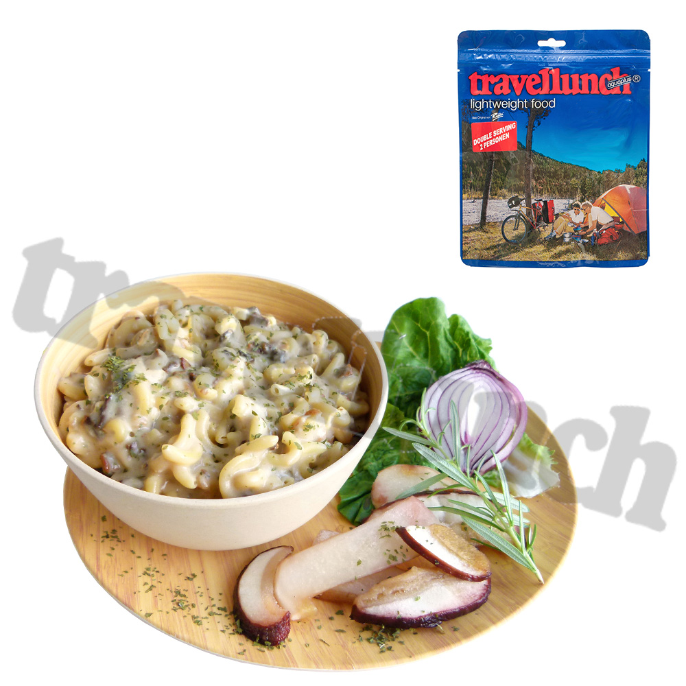 Travellunch Outdoornahrung Hauptgericht Steinpilztopf mit Nudeln 250g Doppelpack fr 2 Mahlzeiten