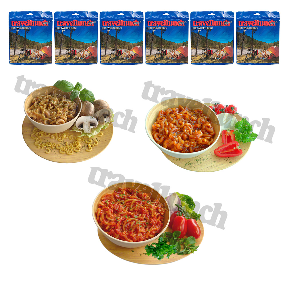 Travellunch Outdoornahrung Bestseller-Mix II  Hauptmahlzeiten 6er je 125 g