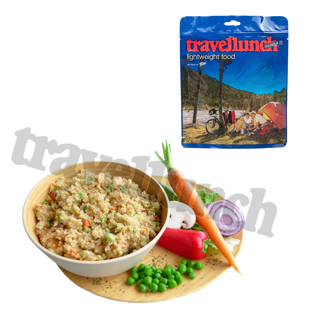 Travellunch Outdoornahrung Hauptgericht Couscous 250g Doppelpack fr 2 Mahlzeiten