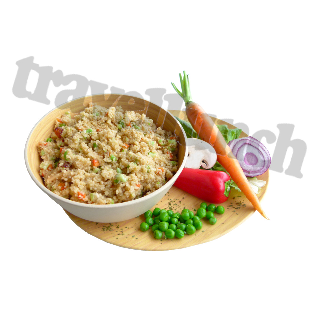 Travellunch Outdoornahrung Hauptgericht Couscous 250g Doppelpack fr 2 Mahlzeiten Bild 1