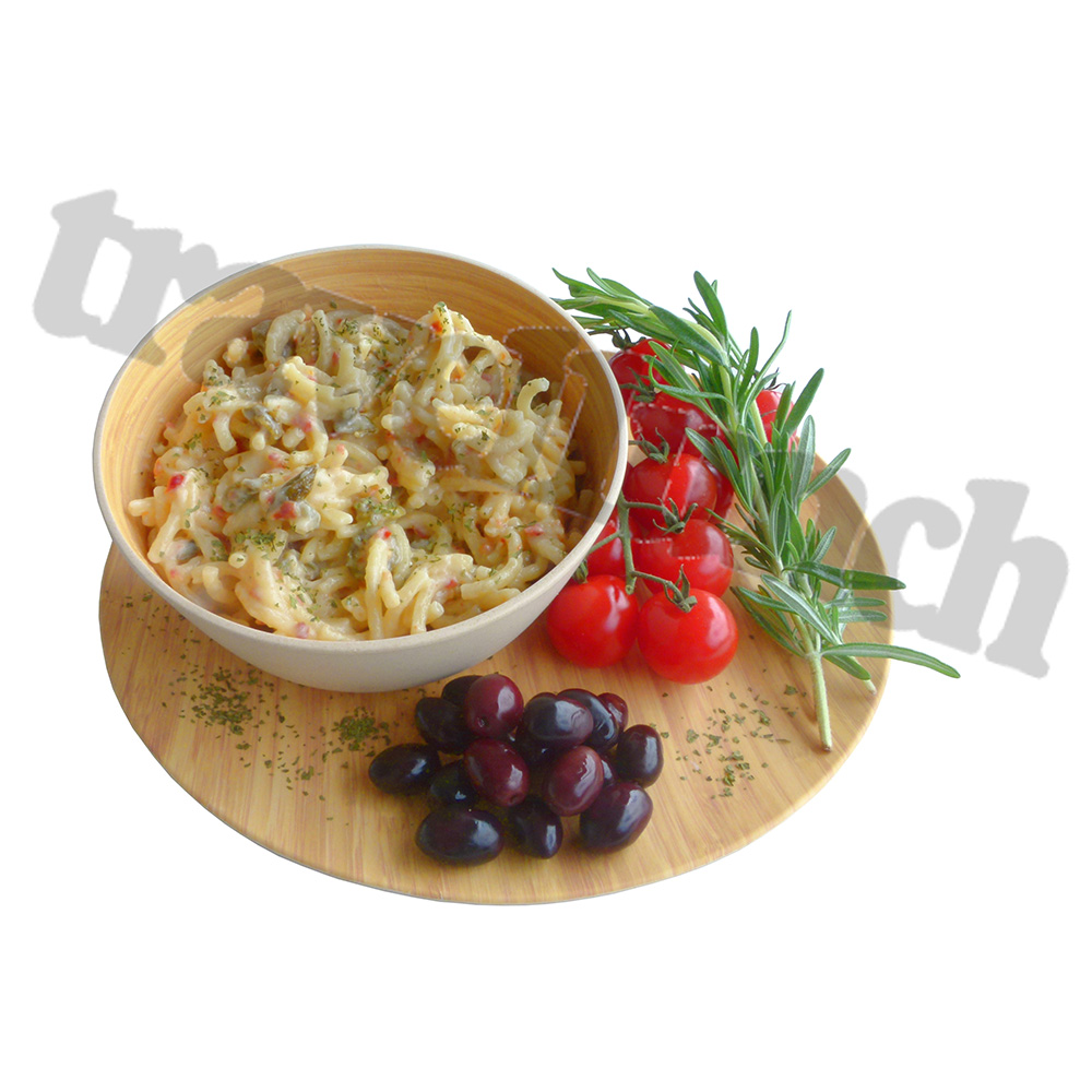 Travellunch Outdoornahrung Hauptgericht Pasta mit Oliven 250g Doppelpack fr 2 Mahlzeiten Bild 1