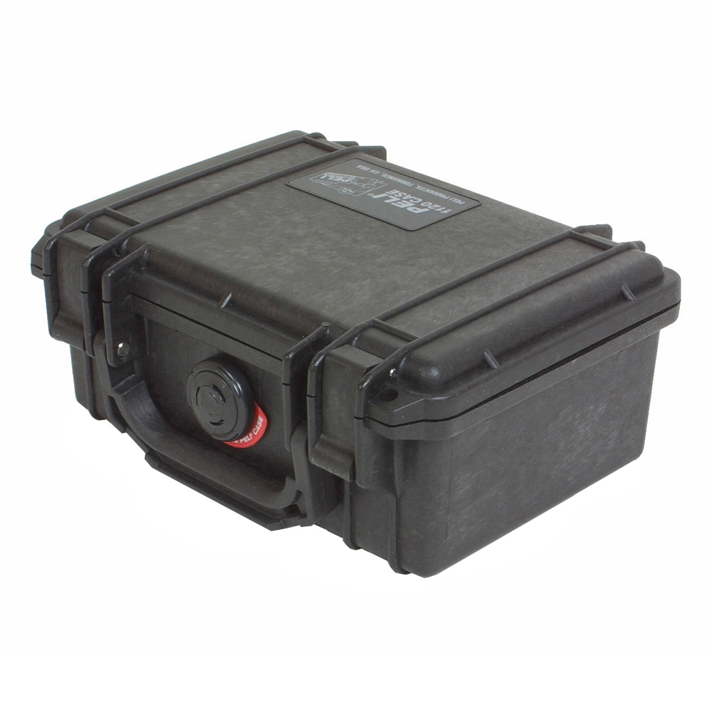 Peli Box 1120 Hard Case PnP-Schaumstoff wasserdicht schwarz Innenmaß 18,5 x 12,1 x 8,5 cm