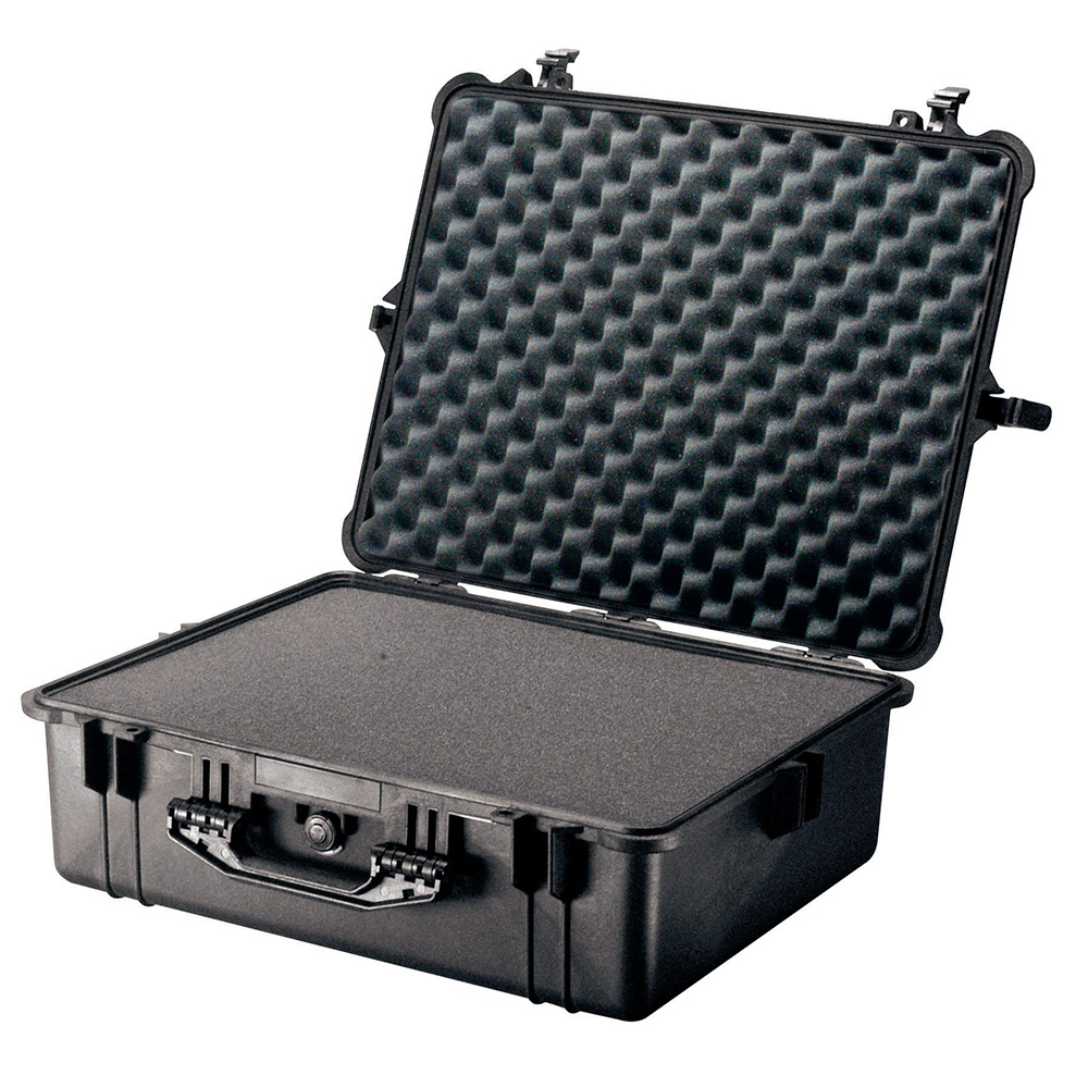 Peli Box 1600 Hard Case PnP-Schaumstoff wasserdicht schwarz Innenmaß 47,3 x 36 x 19,6 cm Bild 2