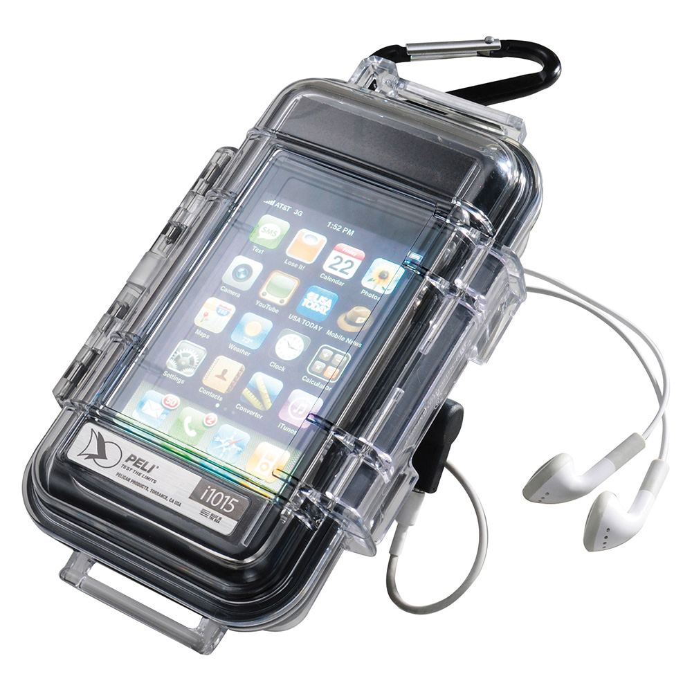 Peli Pro Gear i 1015 iPhone Case wasserdicht transparent Innenmaß 13,1 x 6,7 x 3,5 cm