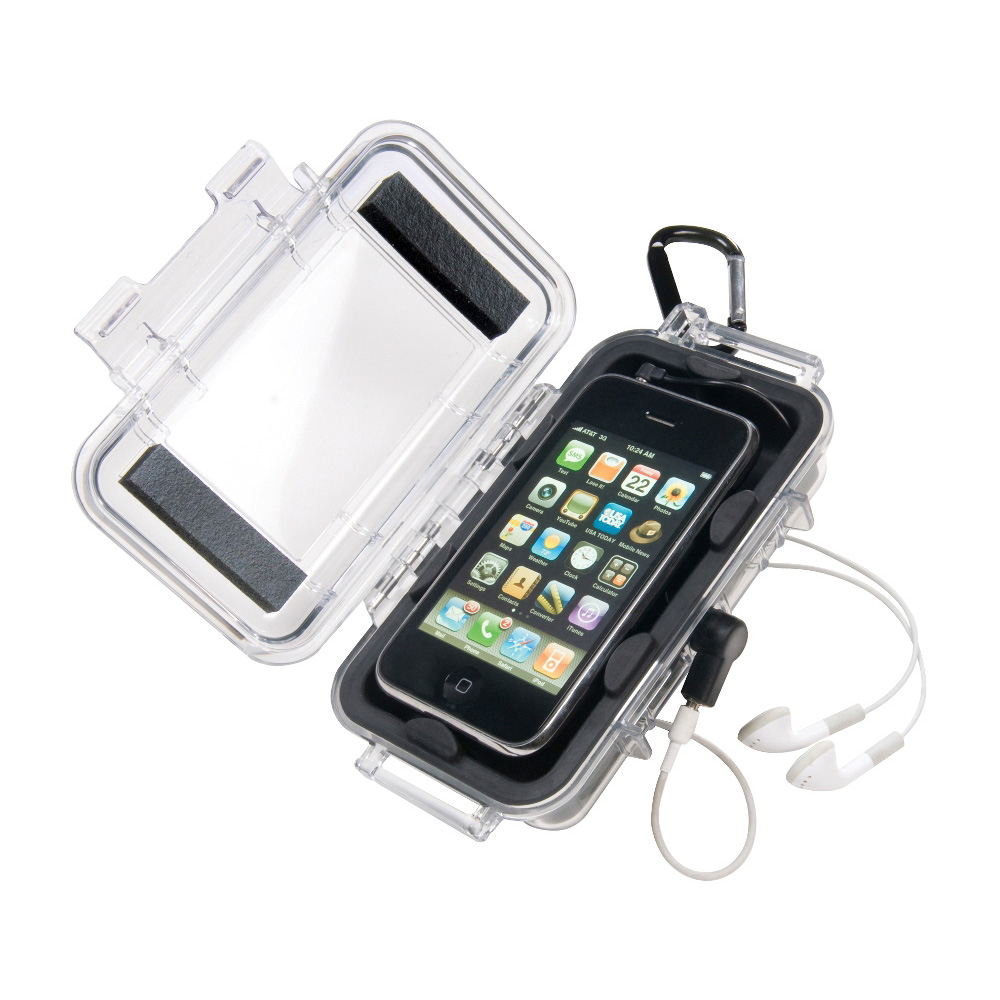 Peli Pro Gear i 1015 iPhone Case wasserdicht transparent Innenma 13,1 x 6,7 x 3,5 cm Bild 1