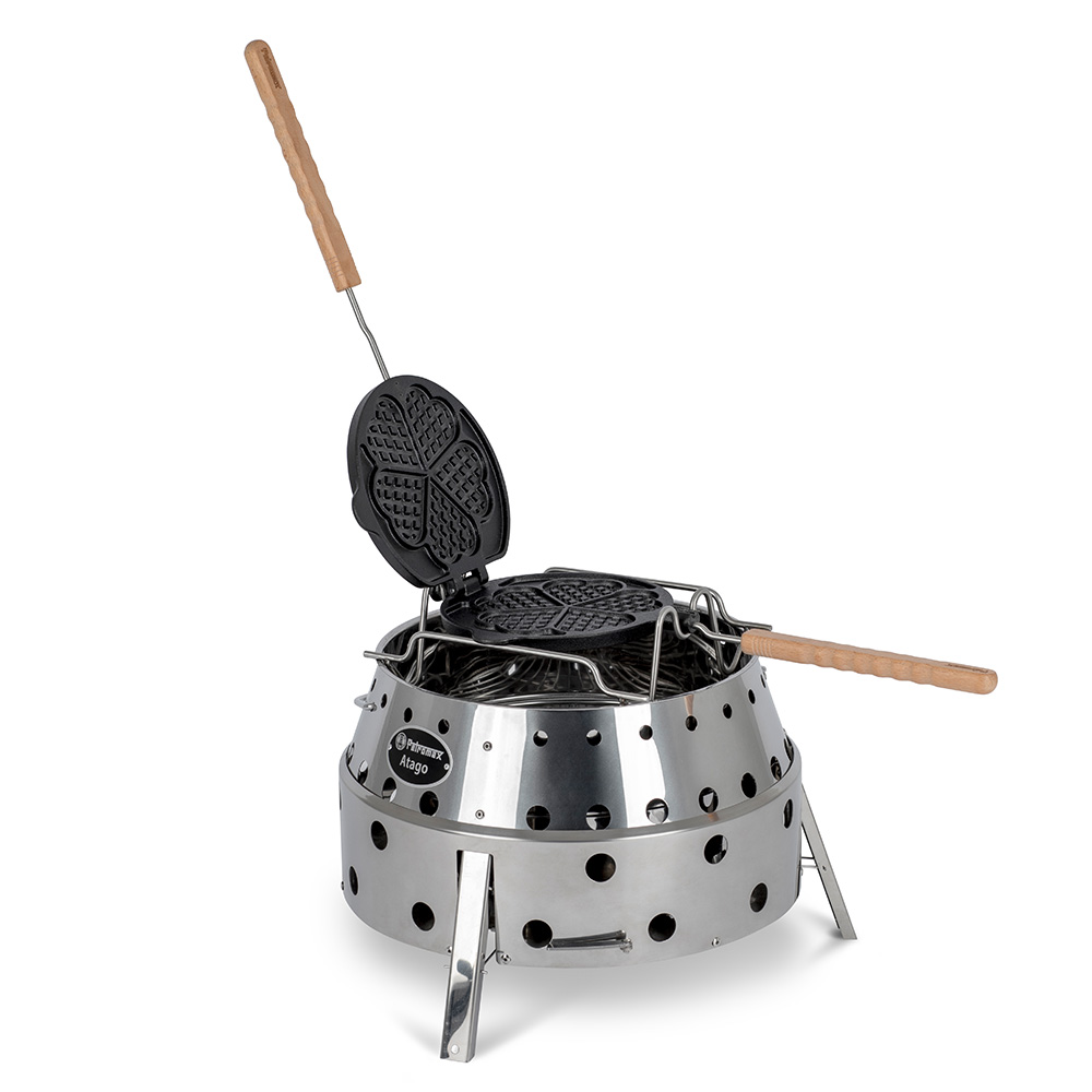 Petromax Wende-Waffeleisen Gusseisen fr offenes Feuer Bild 1