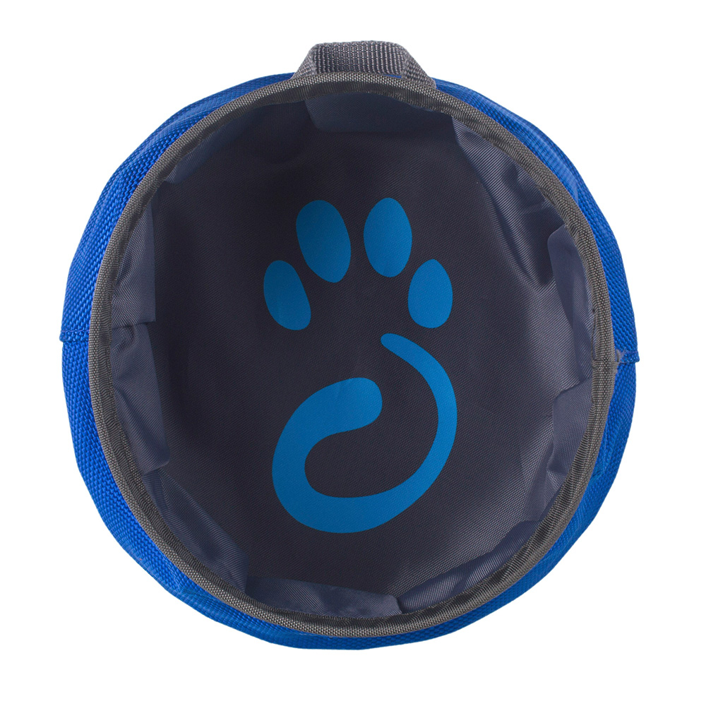 Mountain Paws Hunde Wasserschüssel faltbar 17 cm blau Bild 1