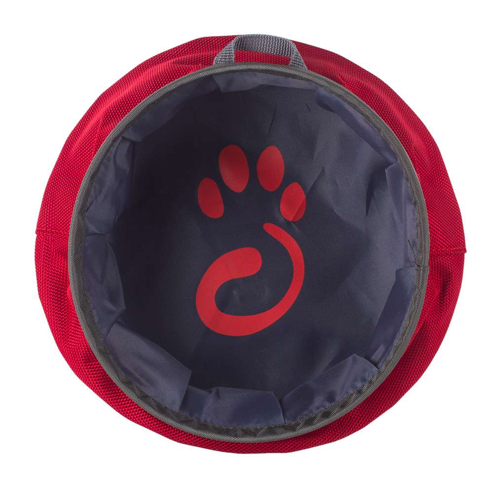 Mountain Paws Hunde Wasserschüssel faltbar 21 cm rot Bild 1