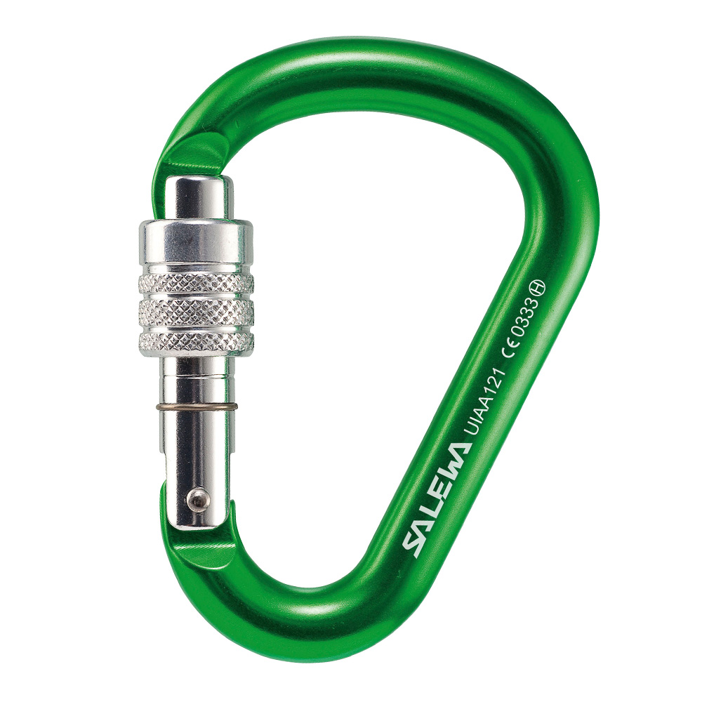 Salewa Karabiner HMS G2 medium Screw grn