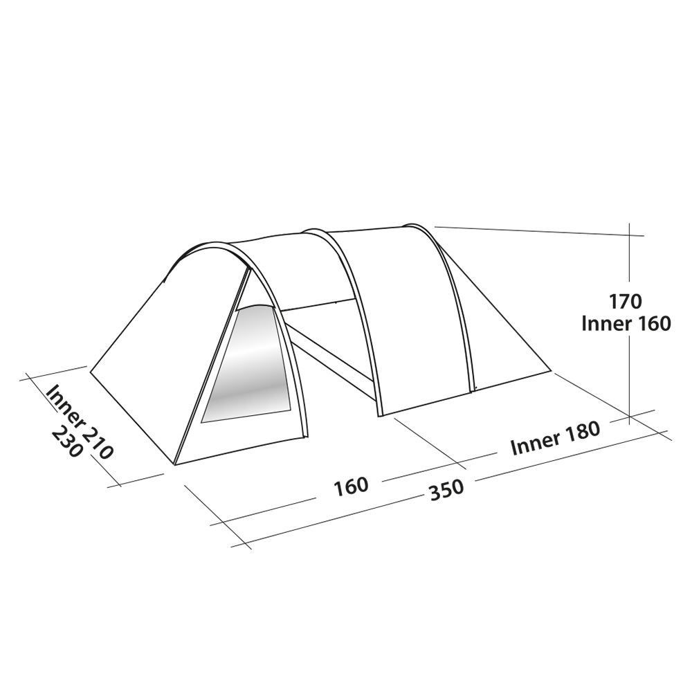 Easy Camp Kuppelzelt Galaxy 300 Rustic Green fr max. 3 Personen Bild 1