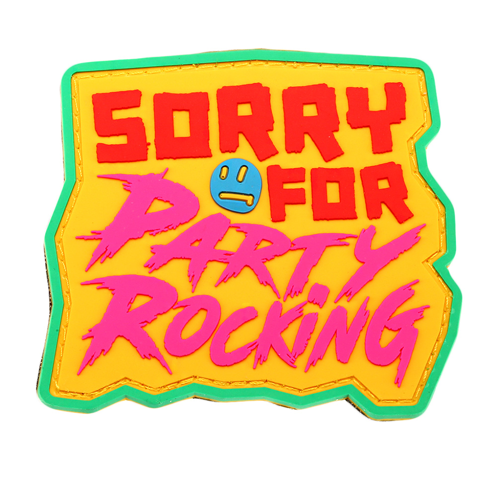 Mil-Spec Monkey 3D Rubber Patch mit Klettflche Sorry For Party Rocking gold
