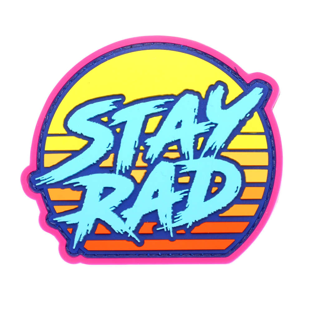 Mil-Spec Monkey 3D Rubber Patch mit Klettflche Stay Rad Sunset blau