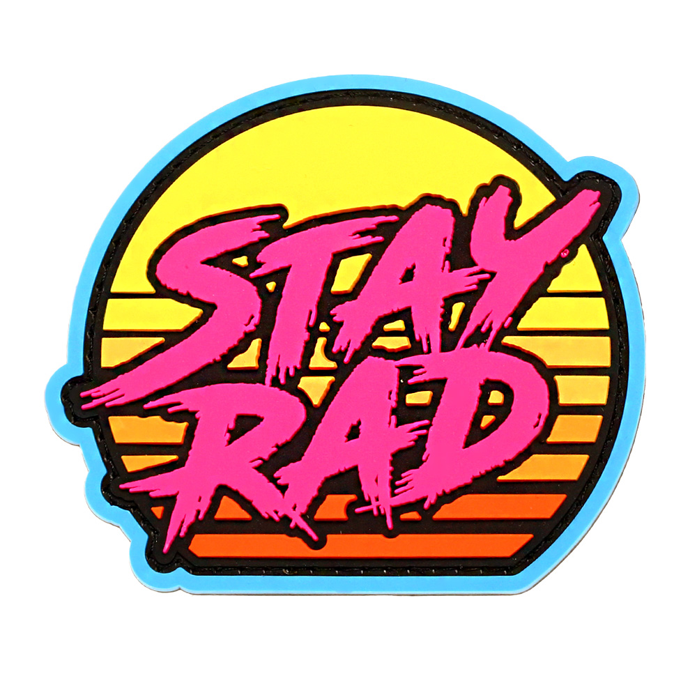 Mil-Spec Monkey 3D Rubber Patch Stay Rad Sunset pink