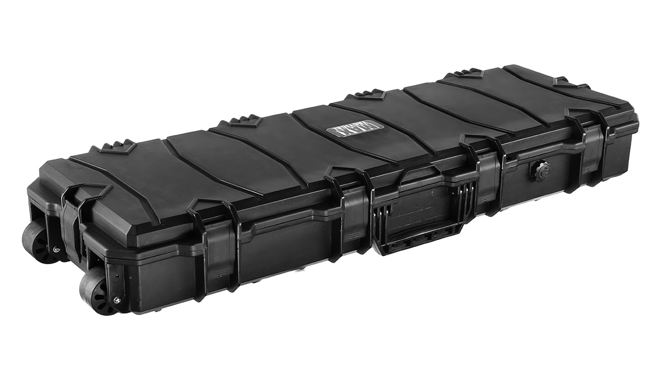 MAX Tactical Large Hard Case Waffenkoffer / Trolley 102 x 36,5 x 14,5 cm Waben-Schaumstoff schwarz