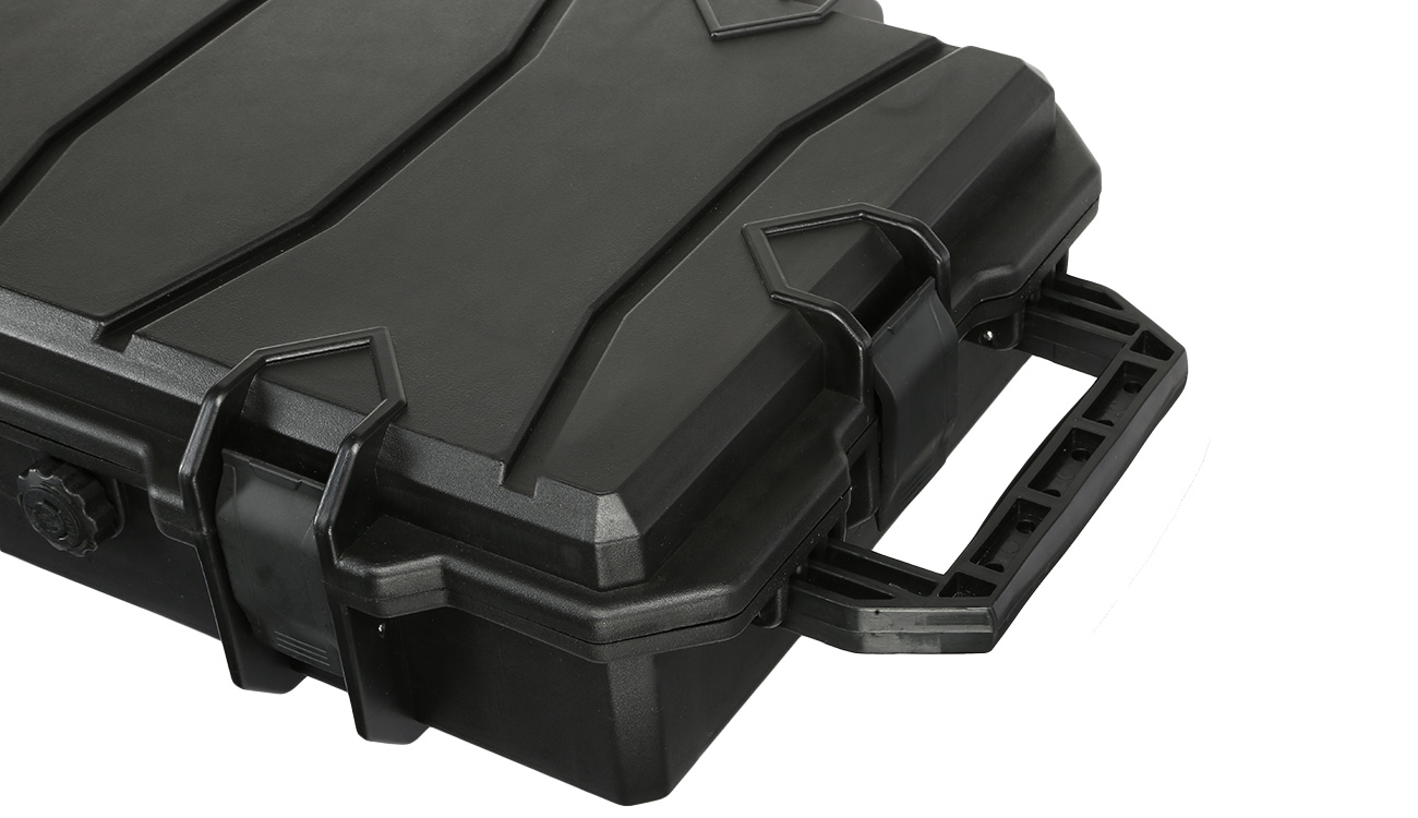 MAX Tactical Large Hard Case Waffenkoffer / Trolley 102 x 36,5 x 14,5 cm Waben-Schaumstoff schwarz Bild 9
