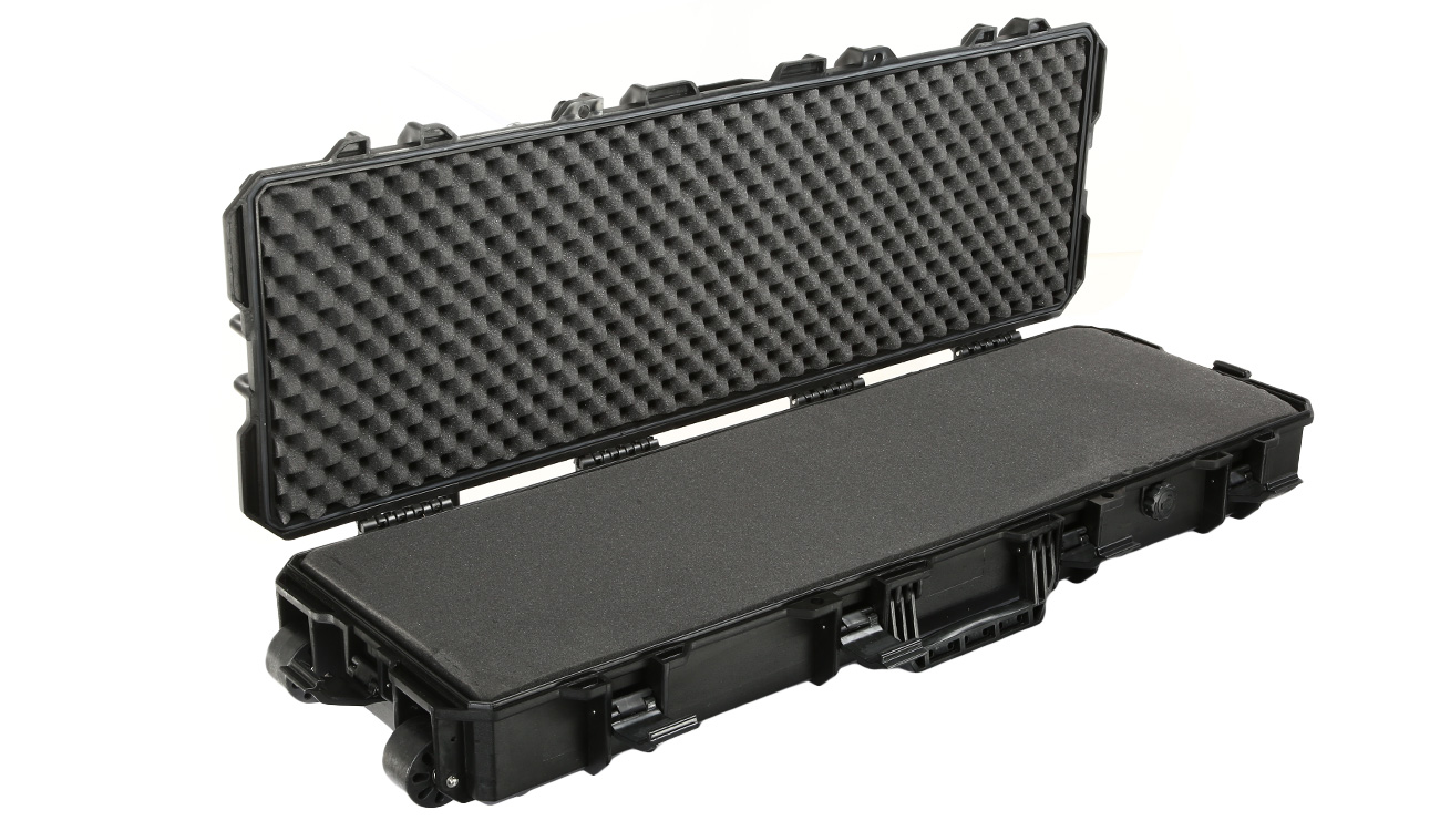 MAX Tactical Large Hard Case Waffenkoffer / Trolley 102 x 36,5 x 14,5 cm PnP-Schaumstoff schwarz Bild 6