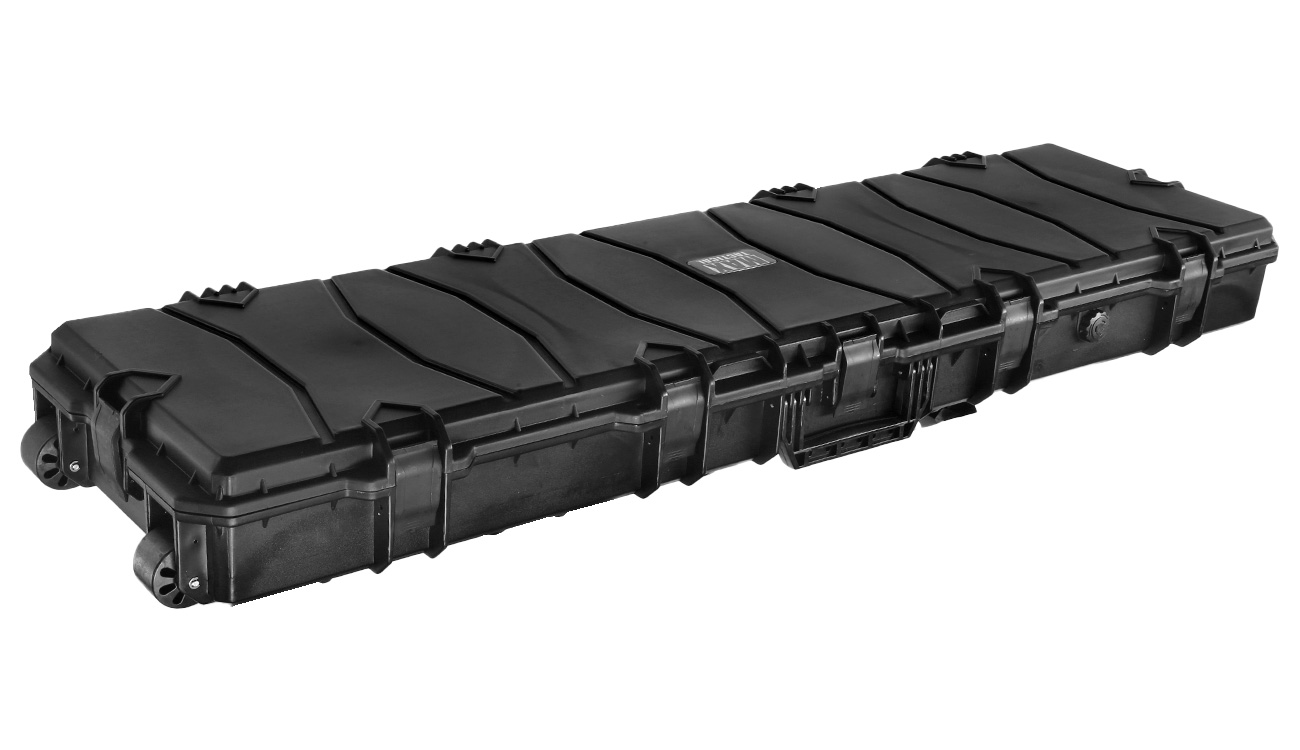 MAX Tactical X-Large Hard Case Waffenkoffer / Trolley 139 x 40 x 14,5 cm Waben-Schaumstoff schwarz